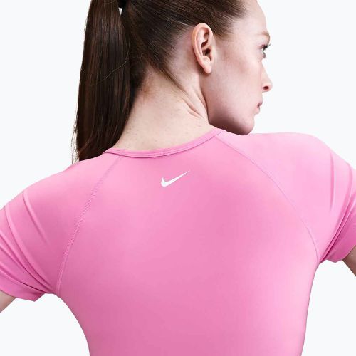 Dámsky tréningový top Nike Pro Dri-Fit Graphic Cropped playful pink/pink foam/white