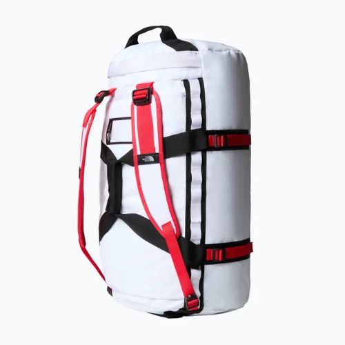 Cestovná taška The North Face Base Camp Duffel M 71 l white/black/elevation red