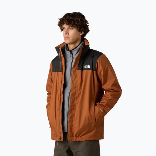 Pánska bunda 3v1 The North Face Evolve II Triclimate burnt umber/asphalt grey