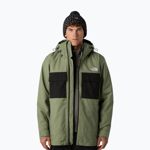 Muška snowboard jakna The North Face Fourbarrel Triclimate bark mist/black