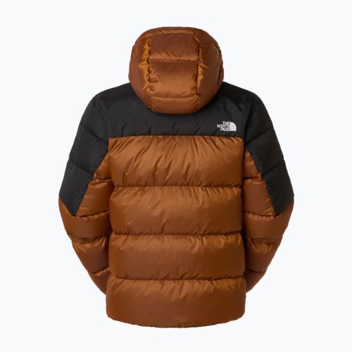 Pánska páperová bunda The North Face Diablo Down 2.0 Hoodie mushroom ember/black heather/recycled