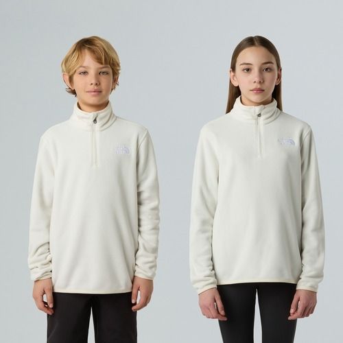 Detská fleecová mikina The North Face Teen Glacier 1/4 Zip wine dune