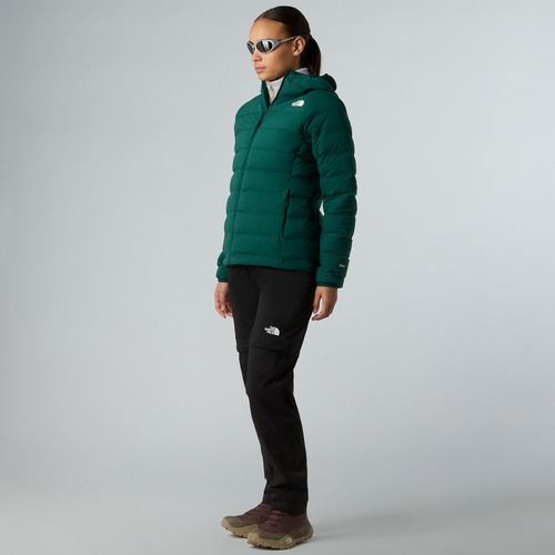 Dámska páperová bunda The North Face Abseil Stretch Down Hoodie hunter green