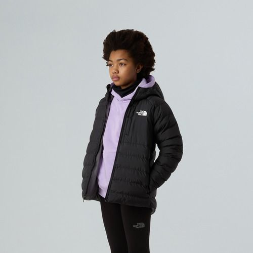 Detská páperová bunda The North Face Reversible Perrito Hooded black/smoked pearl