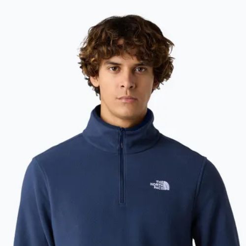 Pánska fleecová mikina The North Face Glacier Fleece 1/4 Zip summit navy