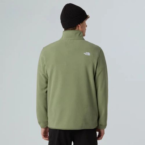 Pánska fleecová mikina The North Face Glacier Fleece 1/4 Zip shoulder mist