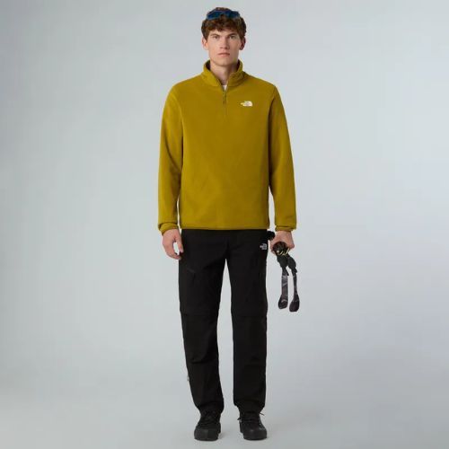 Pánska mikina The North Face Glacier Fleece 1/4 Zip deep dijon