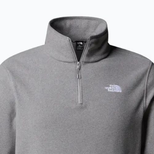 Pánska fleecová mikina The North Face Glacier Fleece 1/4 Zip mid grey heather