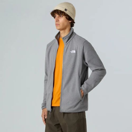 Pánska fleecová mikina The North Face Glacier Fleece mid grey heather