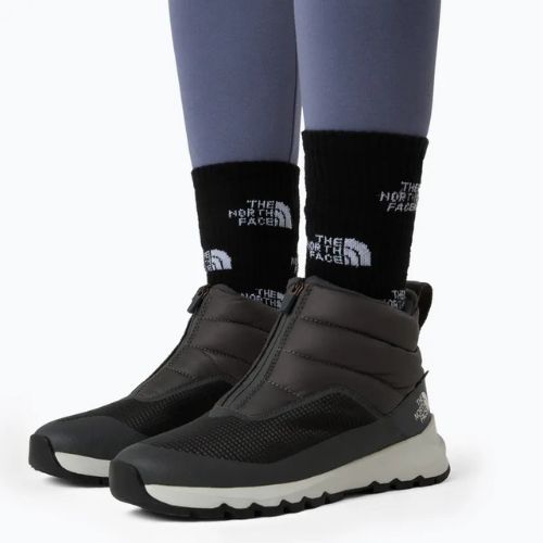 Damskie śniegowce The North Face Thermoball Progressive Zip II Wp antracytowy szary/biały popiół