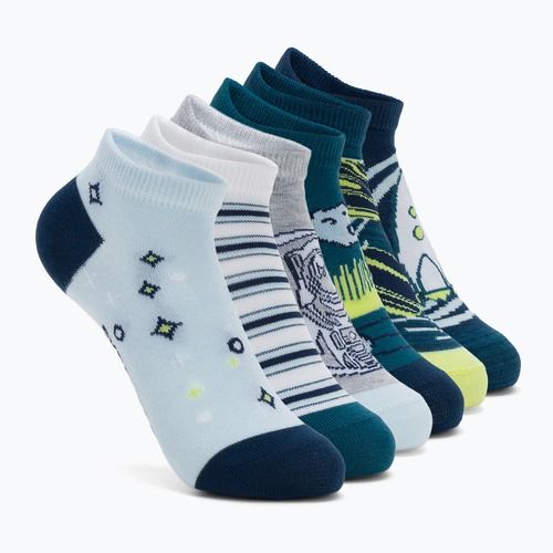 Detské ponožky SKECHERS 1/2 Terry Low Cut 6 párov teal