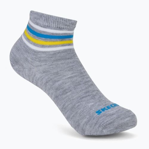 Detské ponožky SKECHERS Non Terry High Qtr Crew 6 párov grey/grey