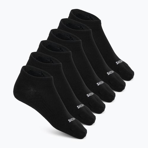 Pánske ponožky SKECHERS Non Terry Low Cut 6 párov black
