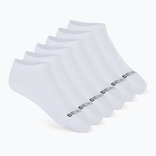Dámske ponožky SKECHERS Non Terry Low Cut 6 párov white traditional