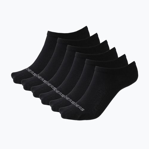 Dámske ponožky SKECHERS Non Terry Low Cut 6 párov black