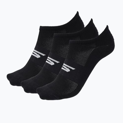 Pánske ponožky SKECHERS Microfiber Non Terry No Show 3 páry black/white