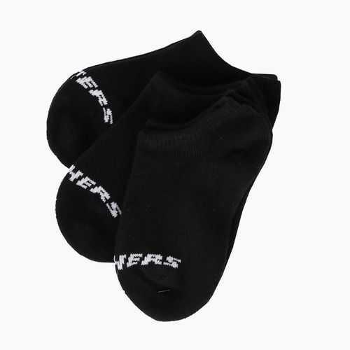 Detské ponožky SKECHERS Non Terry No Show 3 páry black