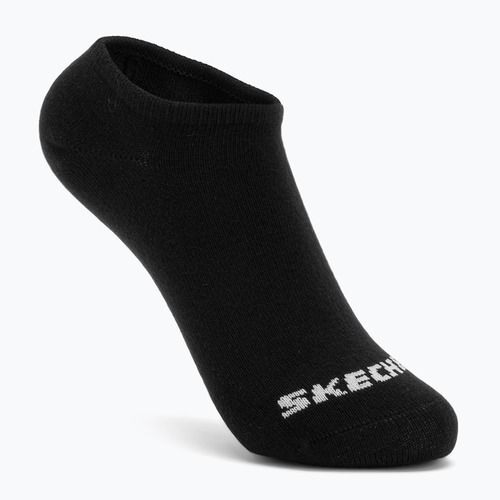 Detské ponožky SKECHERS Non Terry No Show 3 páry black