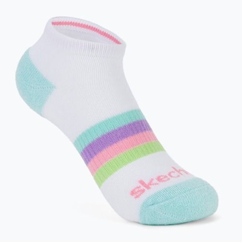 Detské ponožky SKECHERS Heel/Toe Terry Low Cut 6 párov white/light pink