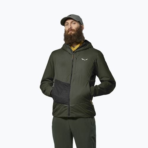 Pánska hybridná bunda Salewa Pedroc Tirol Wool Air Hybrid dark olive