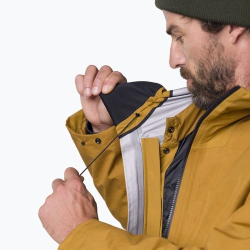 Pánska  bunda do dažďa Salewa Fanes 3L Ptx Hemp 2/1 Parka golden brown int.7020