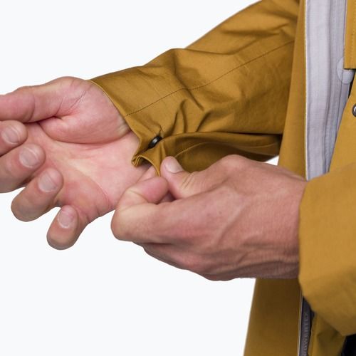 Pánska  bunda do dažďa Salewa Fanes 3L Ptx Hemp 2/1 Parka golden brown int.7020