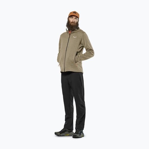Pánska turistická mikina Salewa Puez Rocca Polarlite Hood quicksand