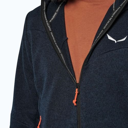 Pánska trekingová mikina Salewa Puez Rocca Polarlite Hood navy blazer