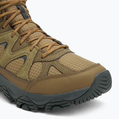 Pánske turistické topánky Merrell Thermo Snow Grip Mid Wp drab