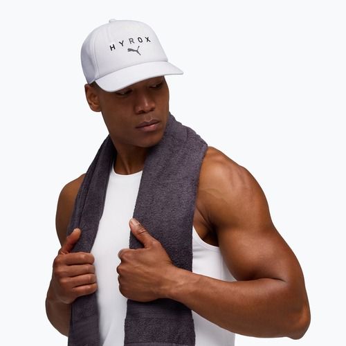 Čiapka s billou PUMA x HYROX Trucker biela
