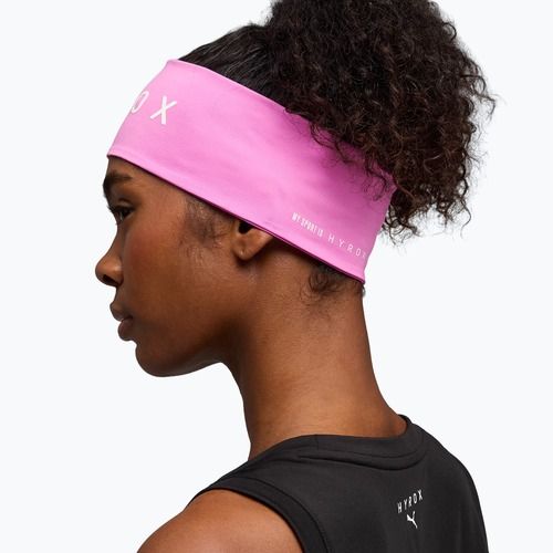 Opasok na hlavu PUMA x HYROX Sweatband ružový
