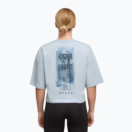Dámske tréningové tričko PUMA x HYROX Cropped Lifestyle Tee šedé