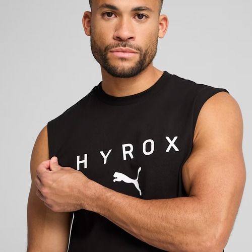 Pánske tréningové tričko PUMA Hyrox Cutoff Tank black