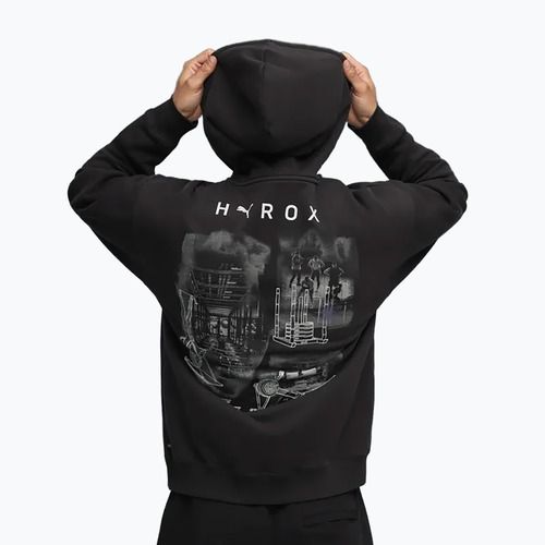 Pánska tréningová mikina PUMA x HYROX Heavyweight Hoodie čierna