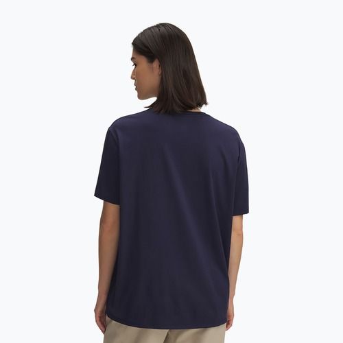 Damska treningowa koszulka Under Armour Rival Campus midnight navy/gold league