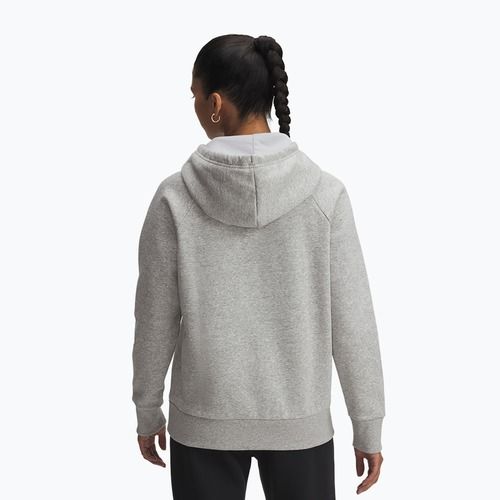 Damska bluza Under Armour Rival Feelce Shimmer Hoody mod gray light heather/iridescent
