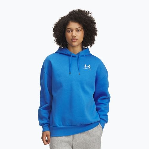 Damska bluza Under Armour Icon Fleece Hoodie niebieski atlantis/biały