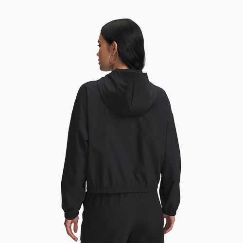 Dámska bunda Under Armour Rival Woven Hoody black/black/white