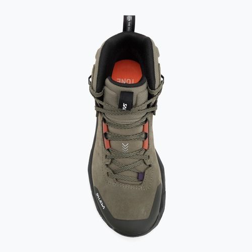 Dámske trekingové topánky Salewa Pedroc 2 Leather Mid PTX faded green/dark olive