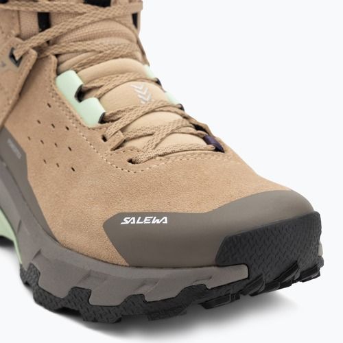 Dámske trekingové topánky Salewa Pedroc 2 Leather Mid PTX quicksand/bungee cord