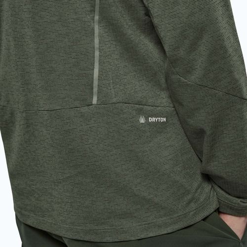 Pánske tričko longsleeve Salewa Pedroc Dry Wind Half Zip Tee faded green