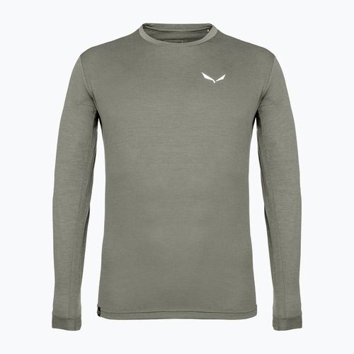 Pánske tričko longsleeve Salewa Puez Melange Dry faded green melange