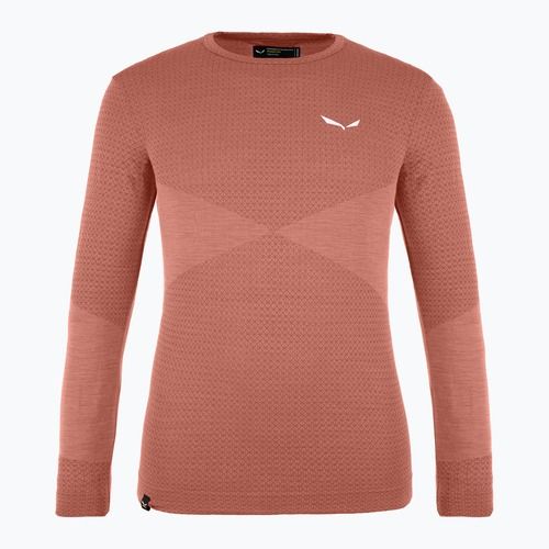 Detské termo tričko longsleeve Salewa Zebru Med Warm AMR etruscan red