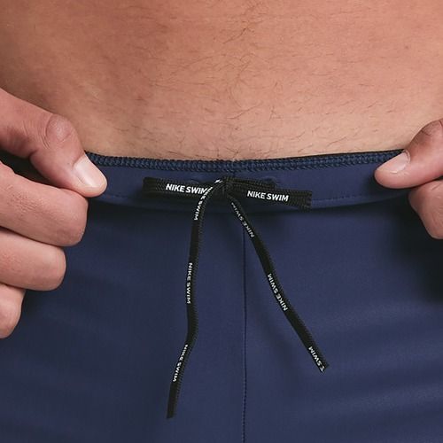 Pánske plavecké boxerky Nike Logo Graphic Square Leg midnight navy