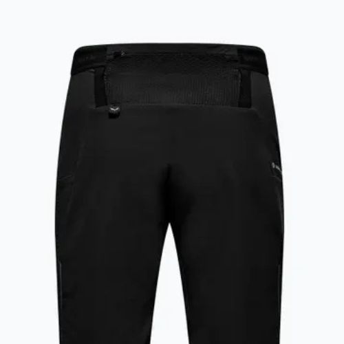 Pánske softshellové nohavice Salewa Pedroc Stormwall Durastretch Wind black out