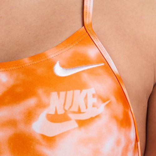 Dámske jednodielne plavky Nike Hydrastrong Cutout bright ceramic