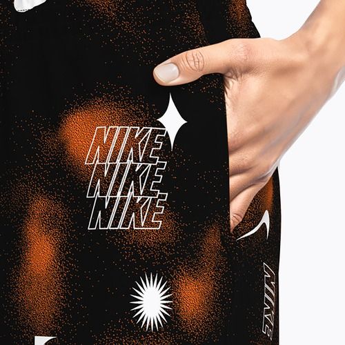 Pánske plavkové šortky Nike Multi Print 7" Volley black