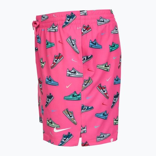 Pánske plavecké šortky Nike Multi Print 5" Volley pinksicle
