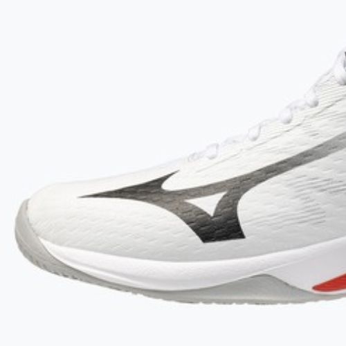 Volejbalové topánky Mizuno Lightning Select Mid white/black/fiery red