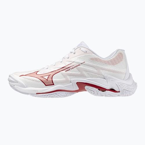 Dámske volejbalové topánky Mizuno Wave Lightning Elite white/rose elegance/lava falls